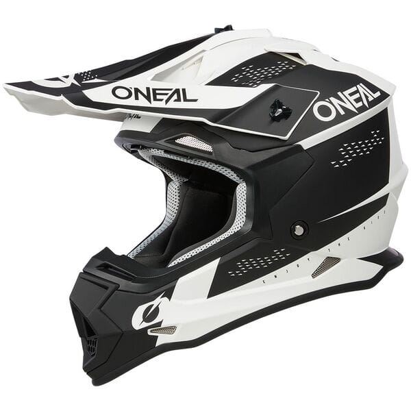 O'Neal 2025 Motocross Helmet 2SRS Slam Black White